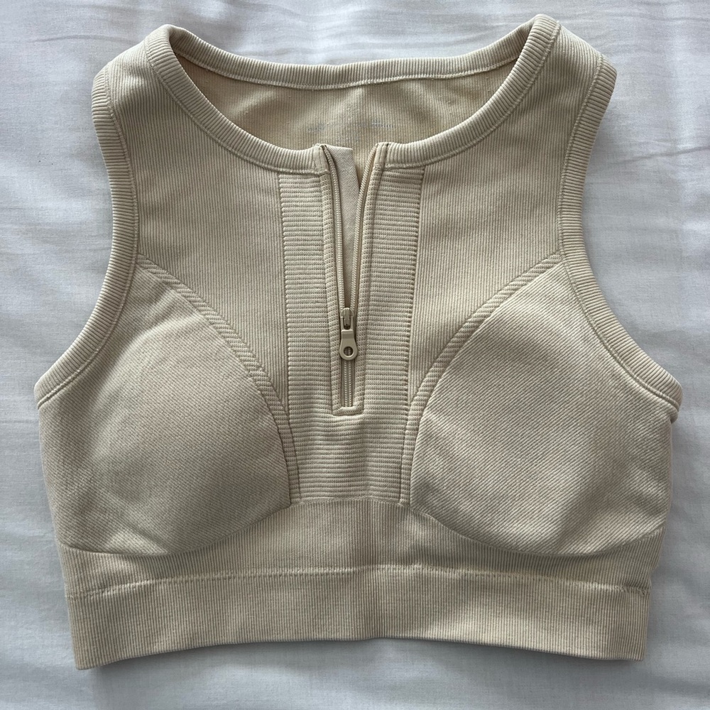 Aerie - Offline Seamless Zip Front Sports Bra